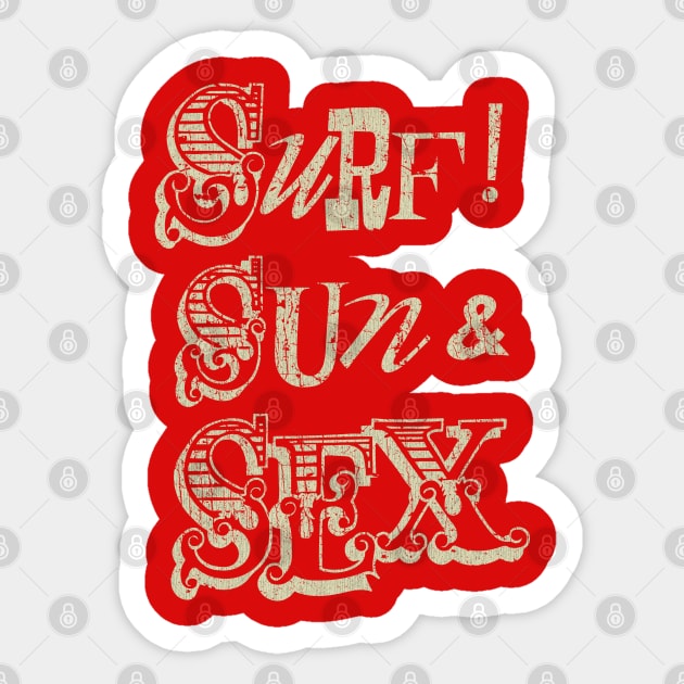 Surf! Sun & Sex 1965 Sticker by JCD666